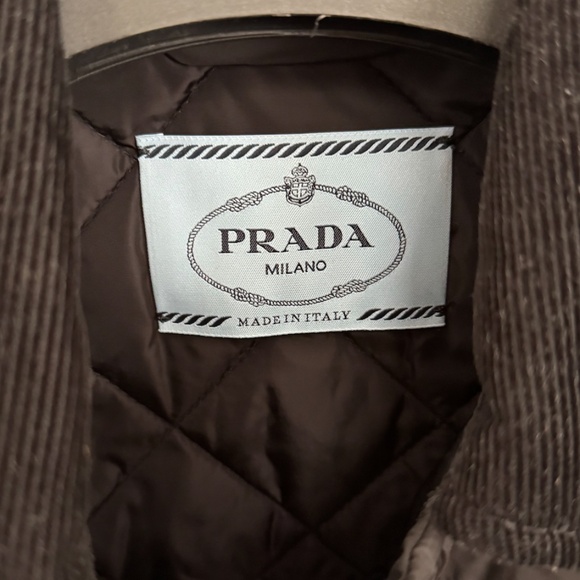 Prada Black Cropped Nylon Quilted Jacket [40] - Picture 4 of 8